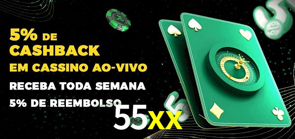 Promoções do cassino ao Vivo 55xx